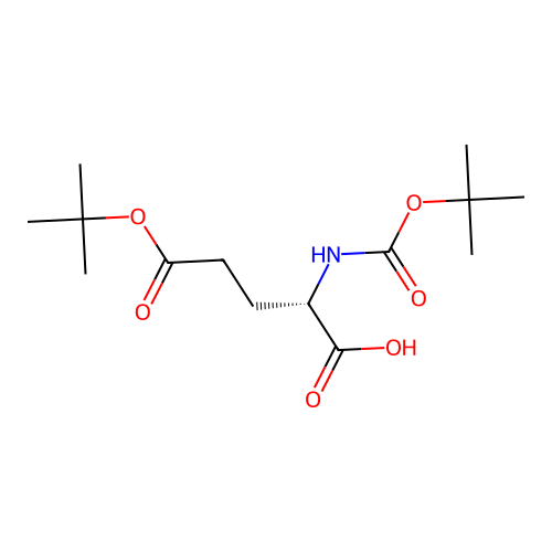 (2S)-5-(tert-butoxy)-2-{[(tert-butoxy)carbonyl]amino}-5-oxopentanoic acid structure