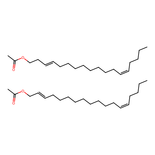 [(2E,13Z)-octadeca-2,13-dienyl] acetate;[(3E,13Z)-octadeca-3,13-dienyl] acetate structure