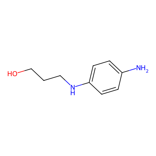 3-(4-Aminoanilino)propan-1-ol structure