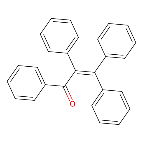 1,2,3,3-Tetraphenylprop-2-en-1-one structure