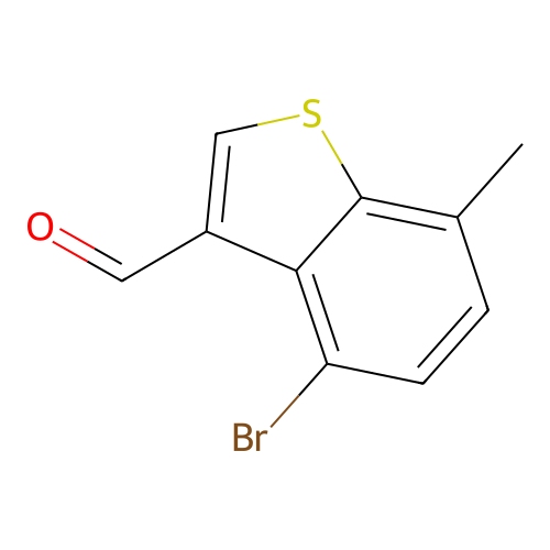 4-Bromo-7-methylbenzo(b)thiophene-3-carbaldehyde structure