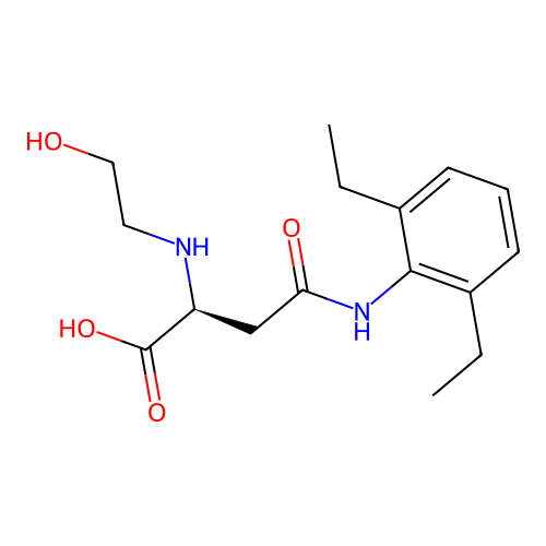 N4-(2,6-Diethylphenyl)-N2-(2-hydroxyethyl)-L-asparagine structure