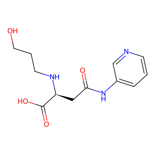 N2-(3-Hydroxypropyl)-N4-(pyridin-3-yl)-L-asparagine structure