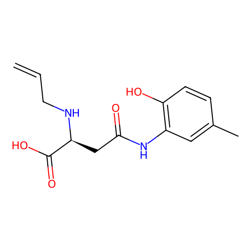 N2-Allyl-N4-(2-hydroxy-5-methylphenyl)-L-asparagine structure