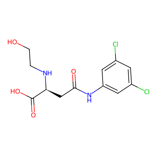 N4-(3,5-Dichlorophenyl)-N2-(2-hydroxyethyl)-L-asparagine structure