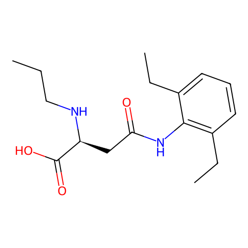 N4-(2,6-Diethylphenyl)-N2-propyl-L-asparagine structure
