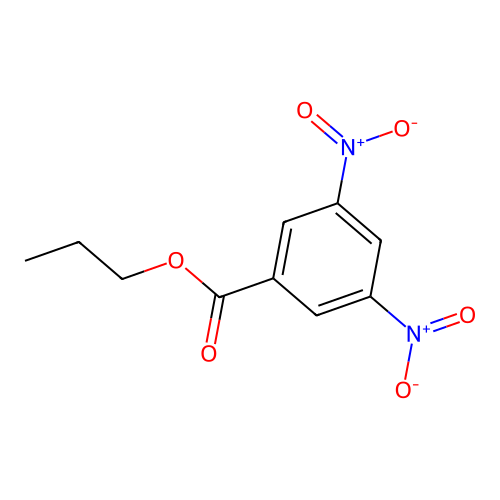 Propyl 3,5-dinitrobenzoate structure