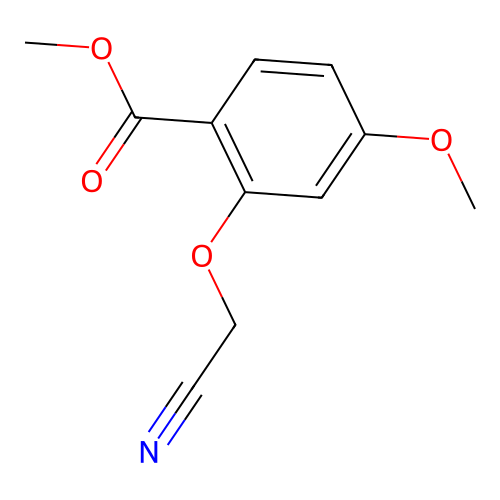Methyl 2-(cyanomethoxy)-4-methoxybenzoate structure