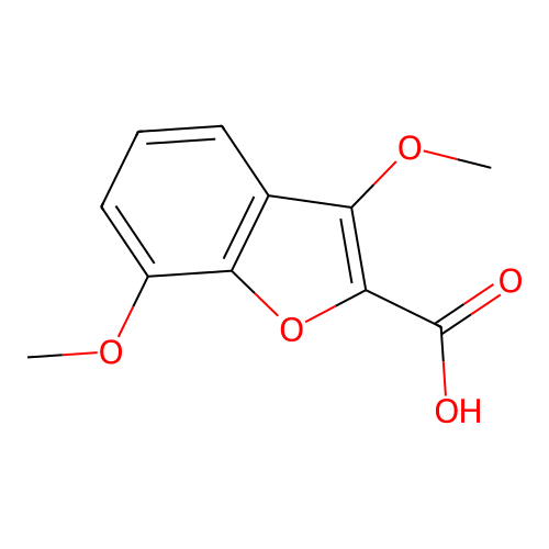 3,7-Dimethoxybenzofuran-2-carboxylic acid structure