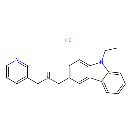 1-(9-Ethyl-9H-carbazol-3-yl)-N-(pyridin-3-ylmethyl)methanamine hydrochloride structure