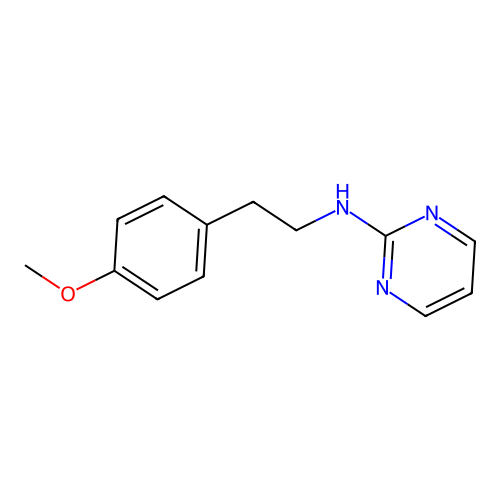 N-[2-(4-methoxyphenyl)ethyl]pyrimidin-2-amine structure