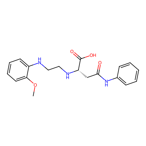 N2-(2-((2-Methoxyphenyl)amino)ethyl)-N4-phenyl-L-asparagine structure