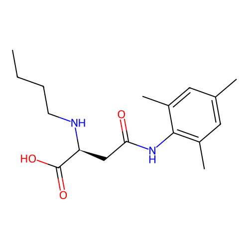 N2-Butyl-N4-mesityl-L-asparagine structure