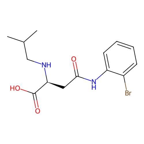 N4-(2-Bromophenyl)-N2-isobutyl-L-asparagine structure