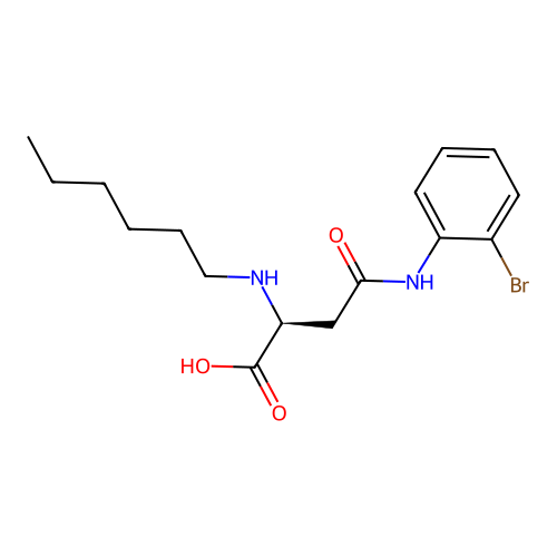 N4-(2-Bromophenyl)-N2-hexyl-L-asparagine structure