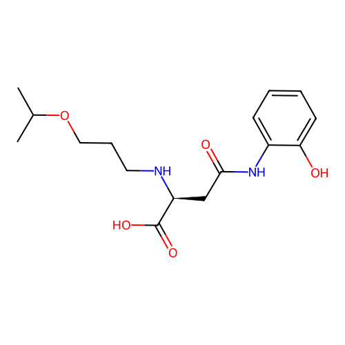 N4-(2-Hydroxyphenyl)-N2-(3-isopropoxypropyl)-L-asparagine structure