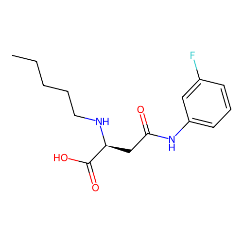 N4-(3-Fluorophenyl)-N2-pentyl-L-asparagine structure