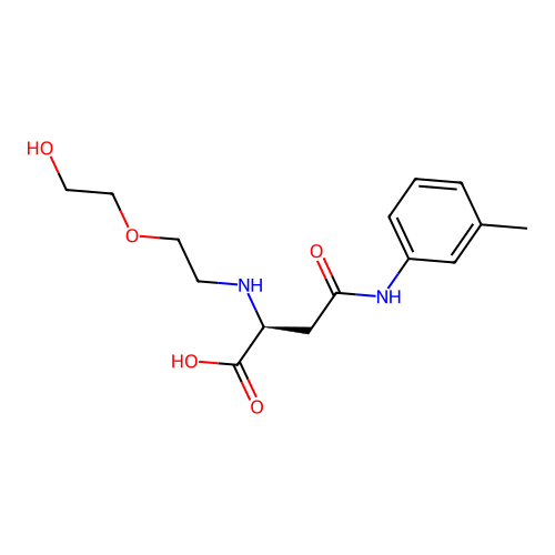 N2-(2-(2-Hydroxyethoxy)ethyl)-N4-(m-tolyl)-L-asparagine structure