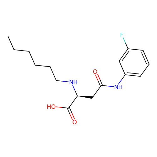 N4-(3-Fluorophenyl)-N2-hexyl-L-asparagine structure