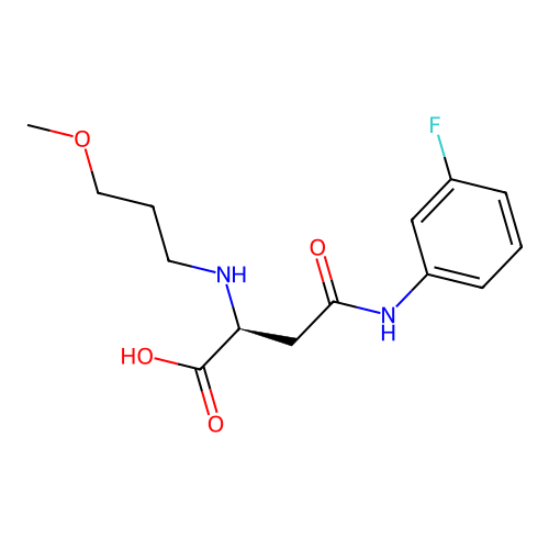 N4-(3-Fluorophenyl)-N2-(3-methoxypropyl)-L-asparagine structure