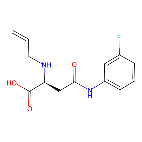 N2-Allyl-N4-(3-fluorophenyl)-L-asparagine structure