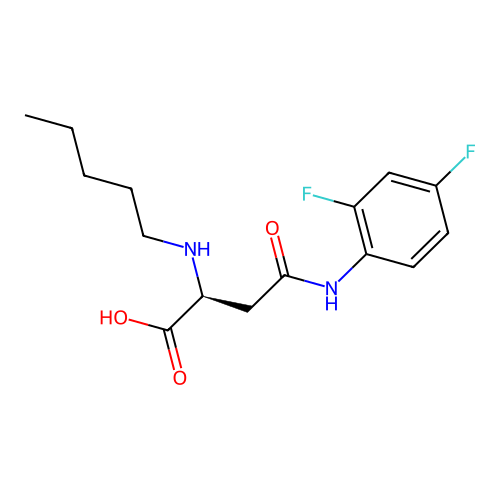 N4-(2,4-Difluorophenyl)-N2-pentyl-L-asparagine structure
