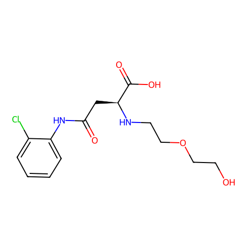 N4-(2-Chlorophenyl)-N2-(2-(2-hydroxyethoxy)ethyl)-L-asparagine structure