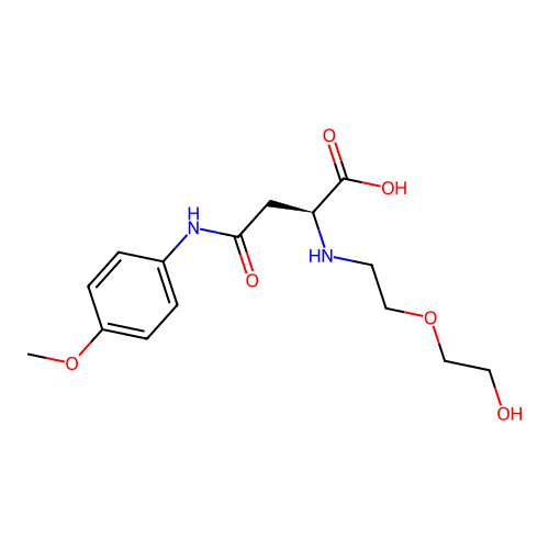N2-(2-(2-Hydroxyethoxy)ethyl)-N4-(4-methoxyphenyl)-L-asparagine structure