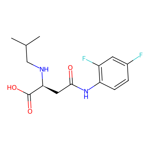 N4-(2,4-Difluorophenyl)-N2-isobutyl-L-asparagine structure