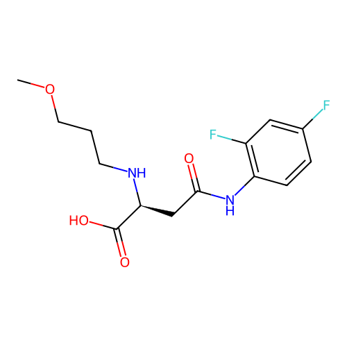 N4-(2,4-Difluorophenyl)-N2-(3-methoxypropyl)-L-asparagine structure