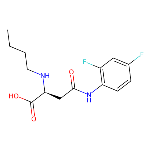 N2-Butyl-N4-(2,4-difluorophenyl)-L-asparagine structure