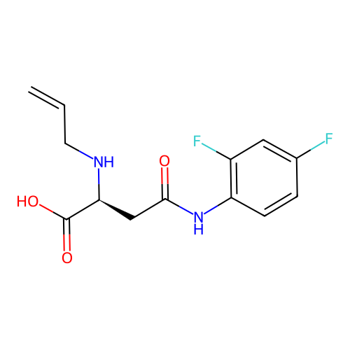 N2-Allyl-N4-(2,4-difluorophenyl)-L-asparagine structure