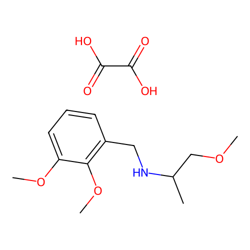 (2,3-Dimethoxy-benzyl)-(2-methoxy-1-methyl-ethyl)-amine oxalate structure