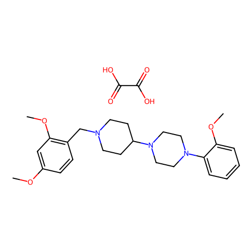 1-(1-(2,4-Dimethoxybenzyl)piperidin-4-yl)-4-(2-methoxyphenyl)piperazine oxalate structure