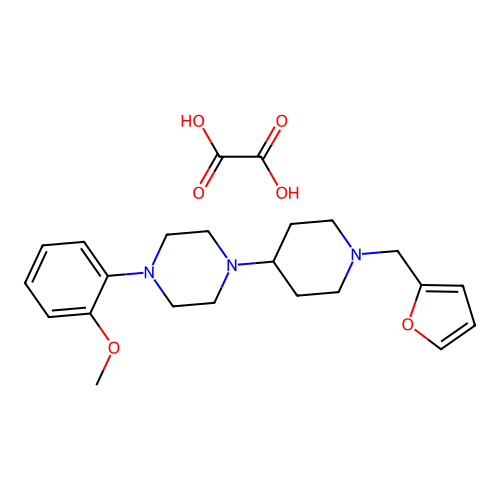 1-(1-(Furan-2-ylmethyl)piperidin-4-yl)-4-(2-methoxyphenyl)piperazine oxalate structure