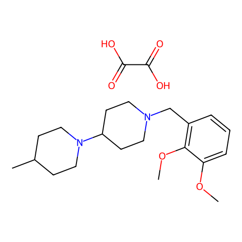 1'-(2,3-Dimethoxybenzyl)-4-methyl-1,4'-bipiperidine oxalate structure