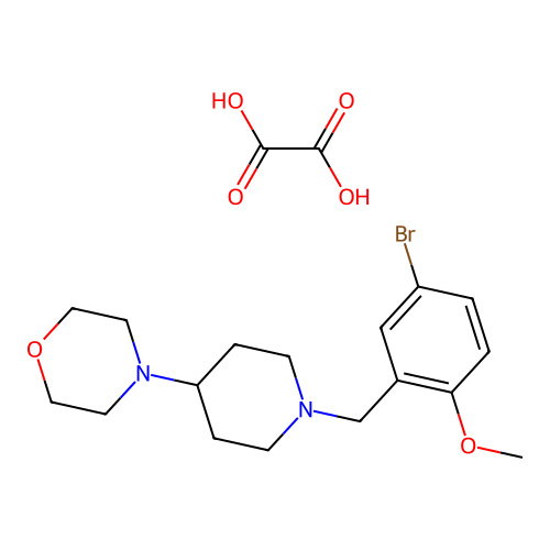 4-(1-(5-Bromo-2-methoxybenzyl)piperidin-4-yl)morpholine oxalate structure