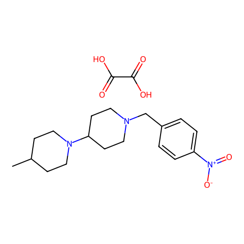 4-Methyl-1'-(4-nitrobenzyl)-1,4'-bipiperidine oxalate structure