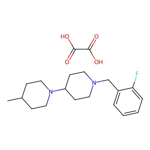 1'-(2-Fluorobenzyl)-4-methyl-1,4'-bipiperidine oxalate structure