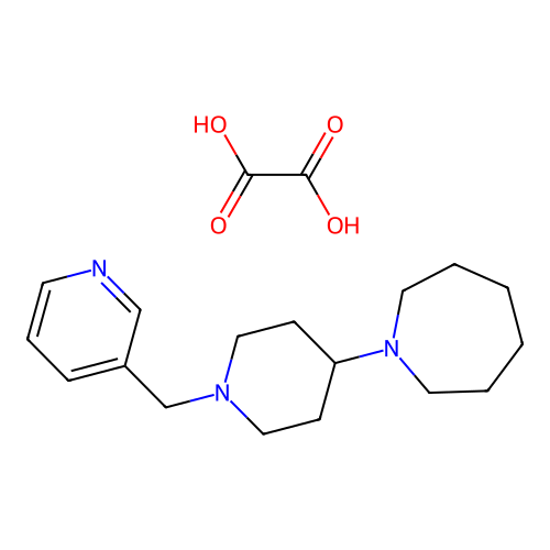 1-(1-(Pyridin-3-ylmethyl)piperidin-4-yl)azepane oxalate structure