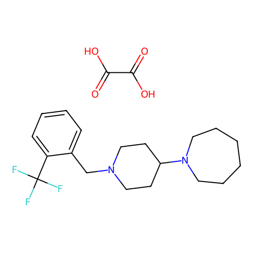 1-(1-(2-(Trifluoromethyl)benzyl)piperidin-4-yl)azepane oxalate structure