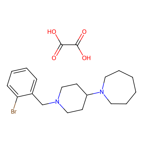 1-(1-(2-Bromobenzyl)piperidin-4-yl)azepane oxalate structure