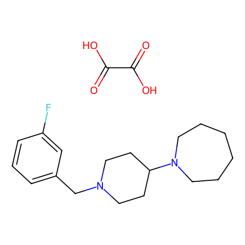1-(1-(3-Fluorobenzyl)piperidin-4-yl)azepane oxalate structure