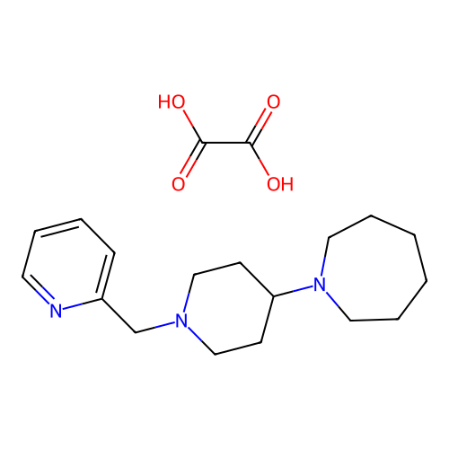 1-(1-(Pyridin-2-ylmethyl)piperidin-4-yl)azepane oxalate structure