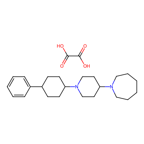 1-(1-(4-Phenylcyclohexyl)piperidin-4-yl)azepane oxalate structure