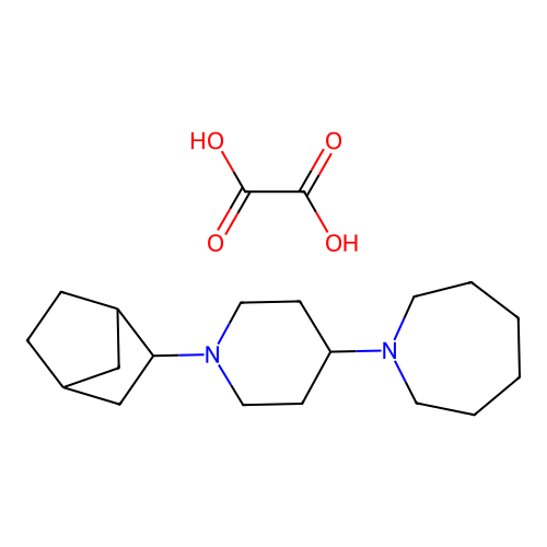 1-(1-(Bicyclo[2.2.1]heptan-2-yl)piperidin-4-yl)azepane oxalate structure
