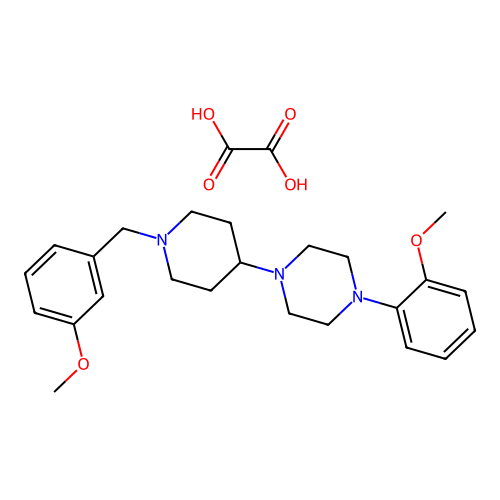 1-(1-(3-Methoxybenzyl)piperidin-4-yl)-4-(2-methoxyphenyl)piperazine oxalate structure