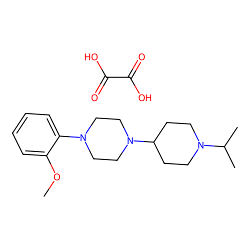 1-(1-Isopropylpiperidin-4-yl)-4-(2-methoxyphenyl)piperazine oxalate structure