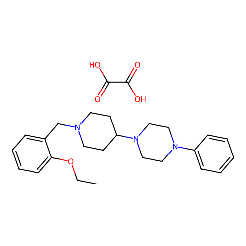 1-(1-(2-Ethoxybenzyl)piperidin-4-yl)-4-phenylpiperazine oxalate structure