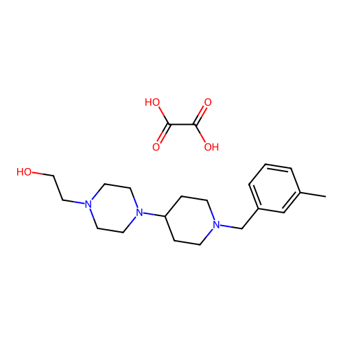 2-(4-(1-(3-Methylbenzyl)piperidin-4-yl)piperazin-1-yl)ethanol oxalate structure